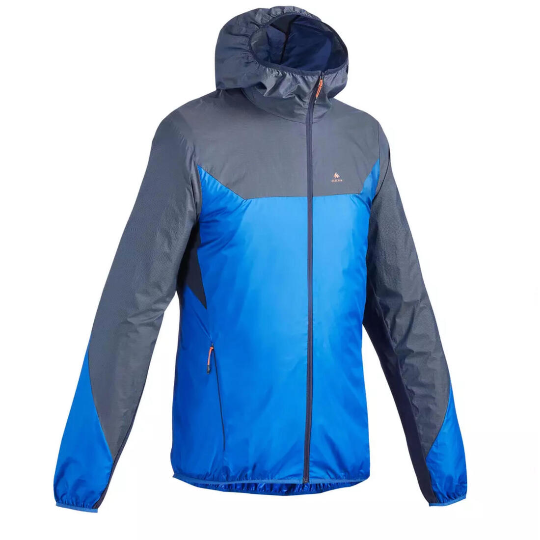 Veste coupe vent de randonnée rapide Homme FH500 Helium wind Grise