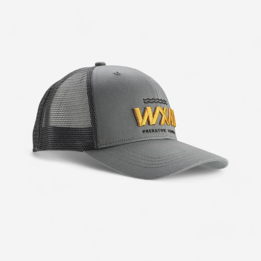 Casquette de pêche trucker snapback  - FC 500 WXM grise