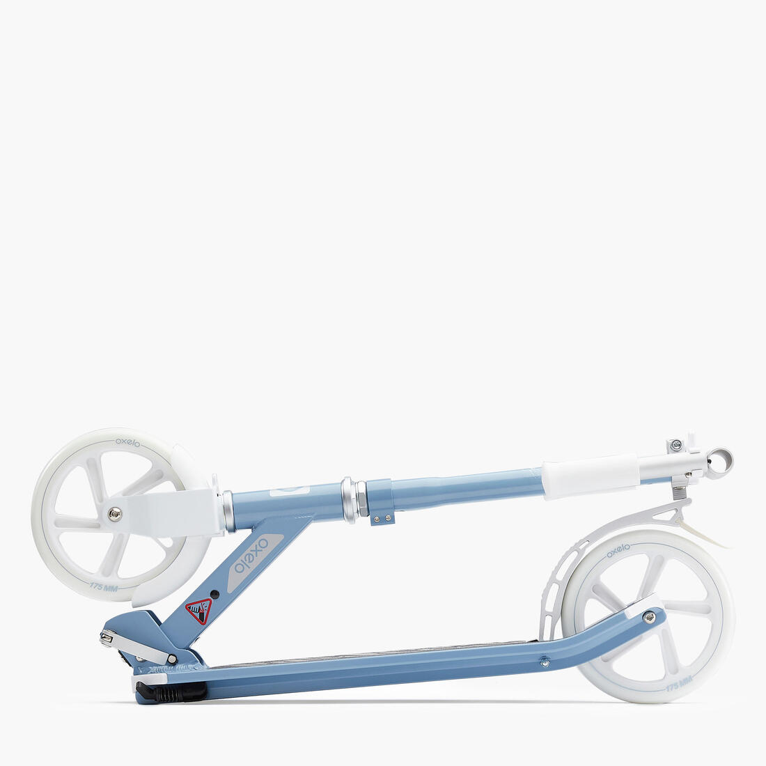 TROTTINETTE MID 7 GRIS BLEU BLANCHE AVEC BÉQUILLE