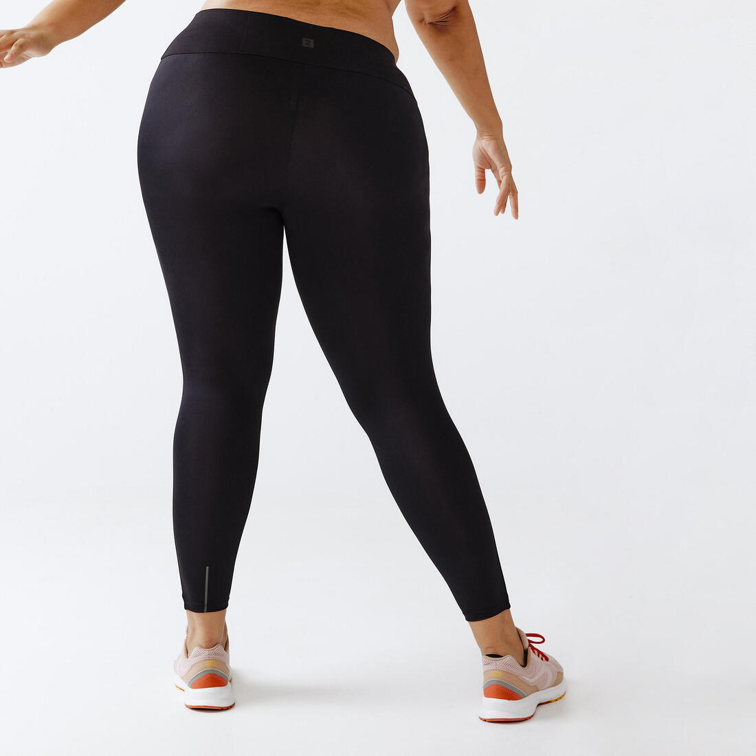 Legging running gainant femme (du XS au 5XL - Grande taille) -  noir