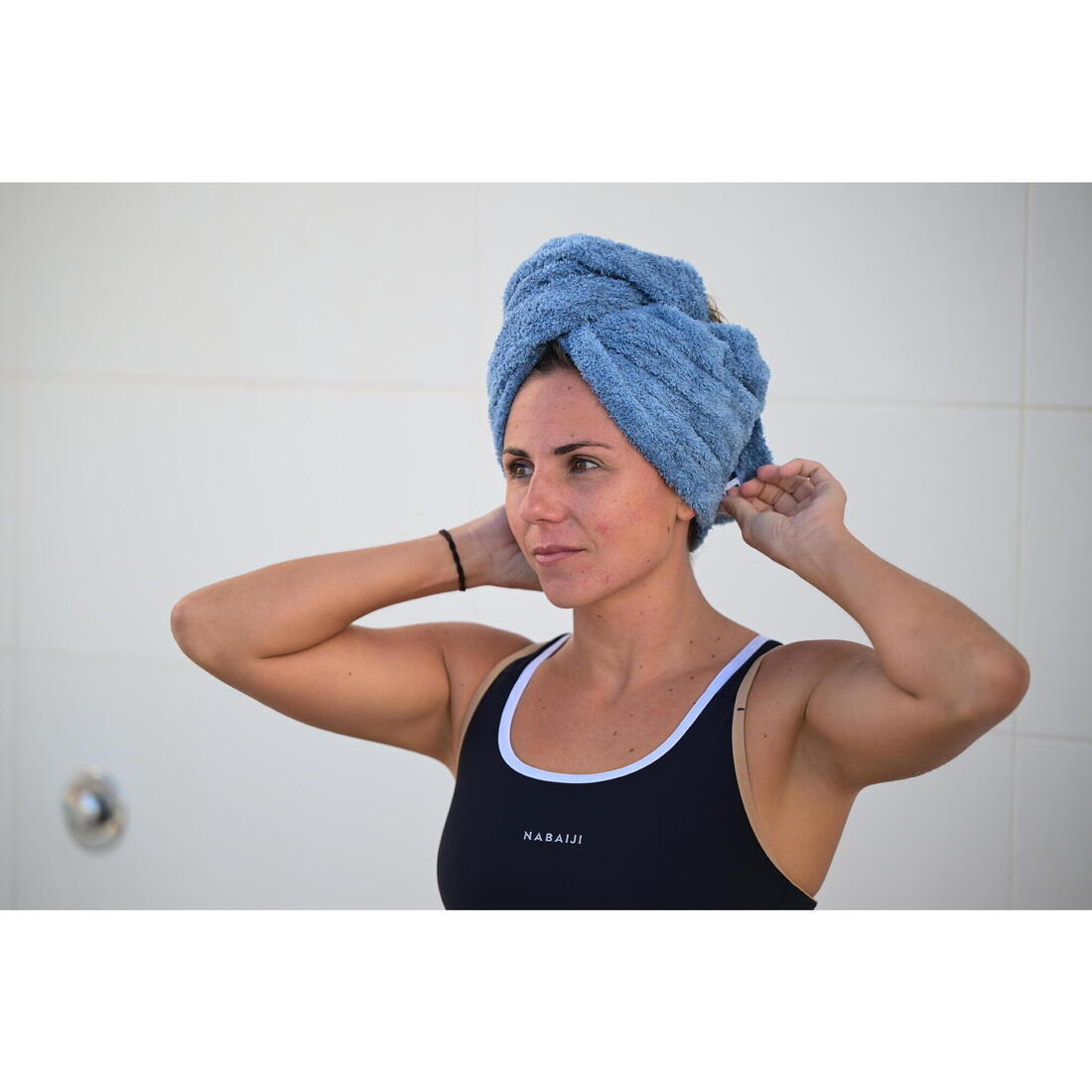 Serviette de bain microfibre douce pour cheveux