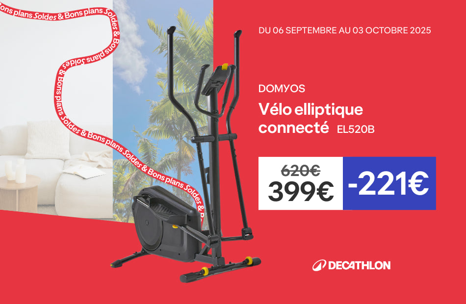 Vélo elliptique EL520B à 399€ au lieu de 620€ - Du 06 septembre au 03 octobre