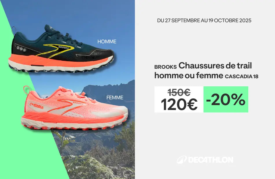 Chaussures de trail CASCADIA 18 - Du 27 septembre au 19 octobre