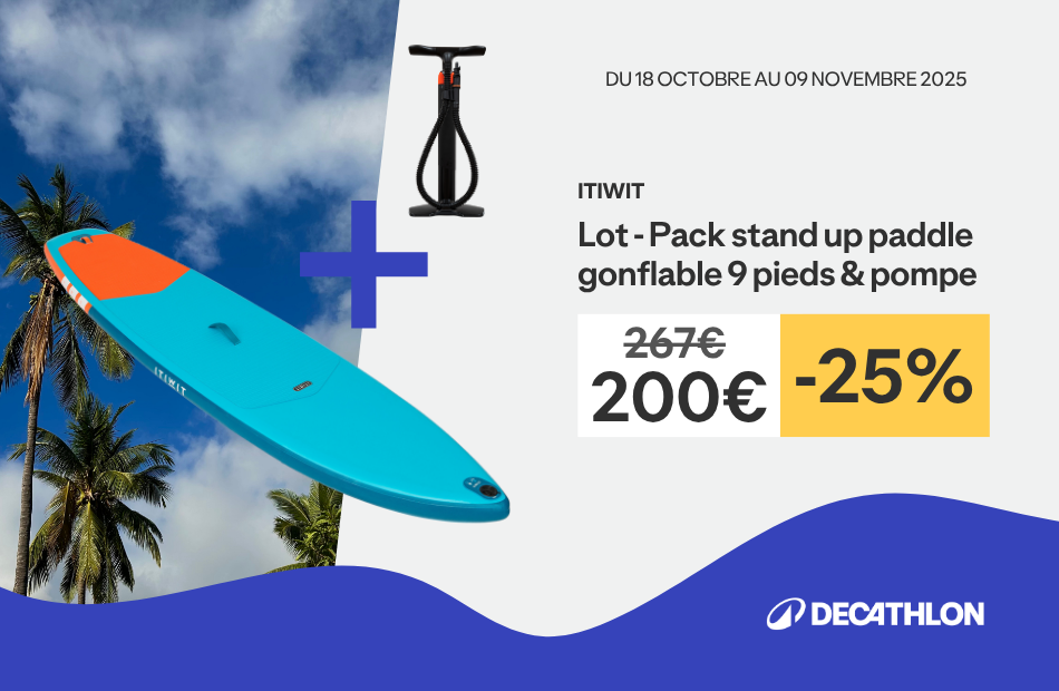 Lot stand up paddle + pompe