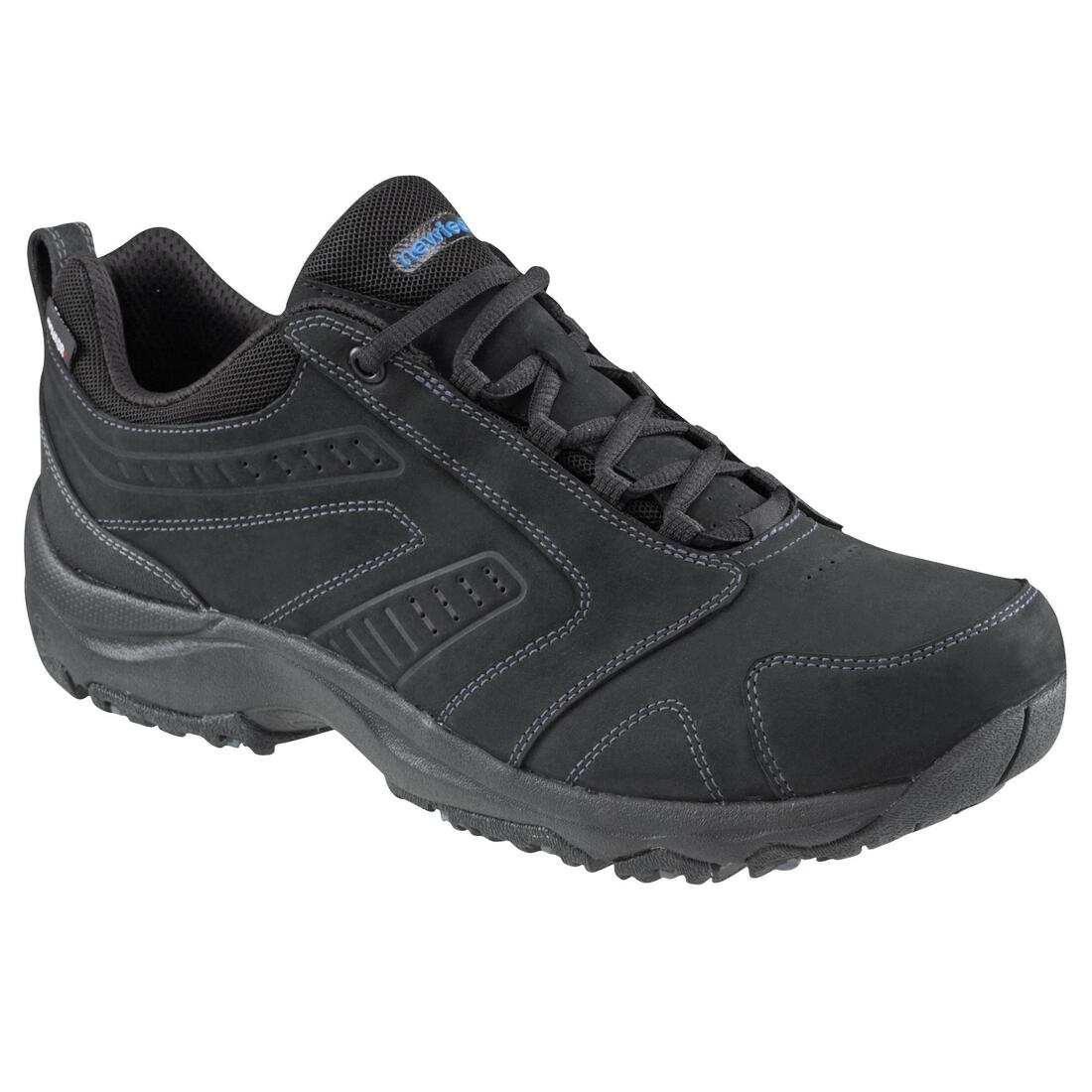 Chaussures marche urbaine homme Nakuru Waterproof imperméable cuir noir