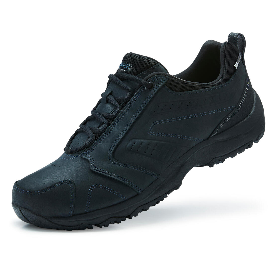 Chaussures marche urbaine homme Nakuru Waterproof imperméable cuir noir