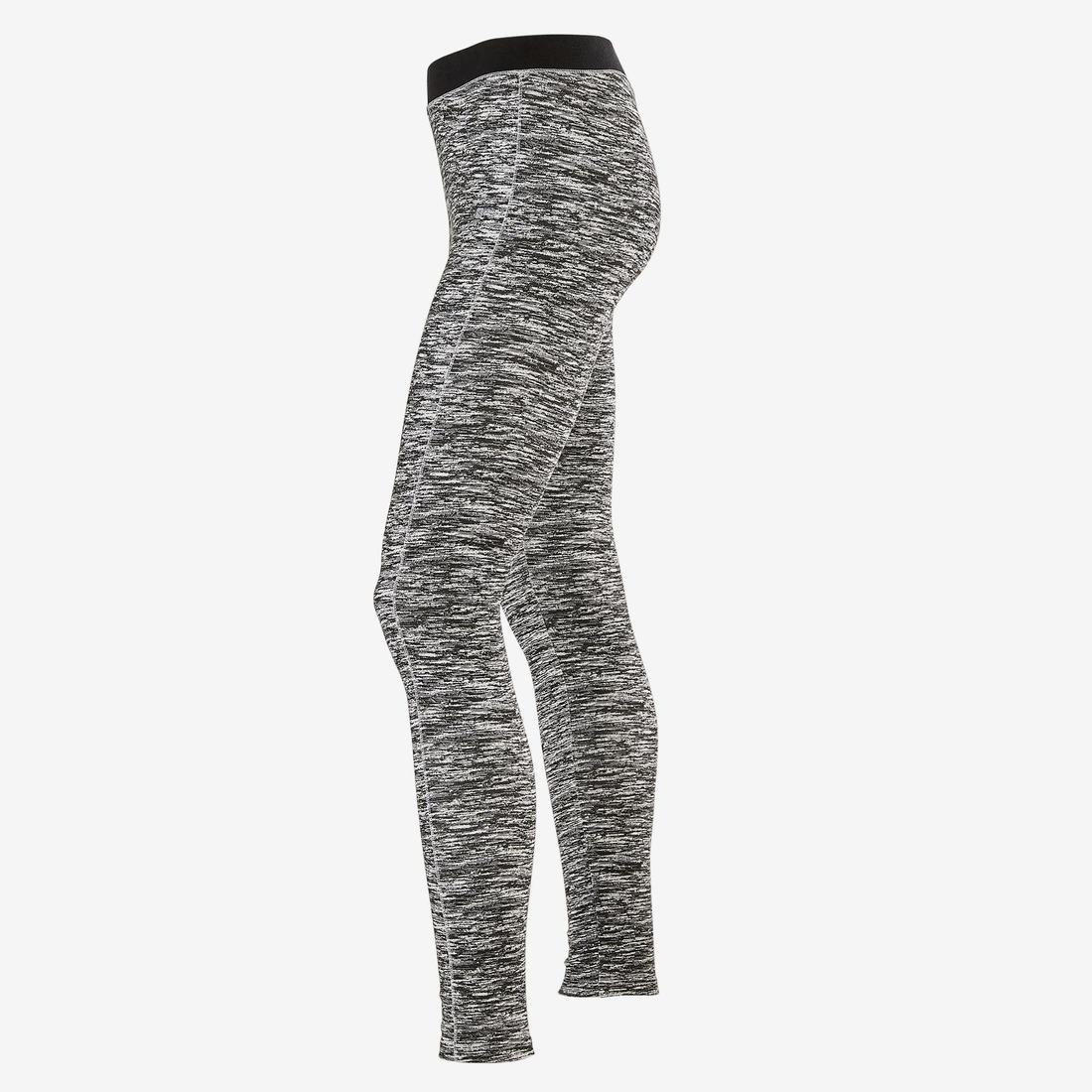 Legging coton respirant 500 fille GYM ENFANT noir imprimé