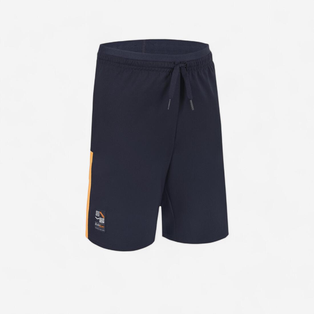 Short de football enfant F520 bleu et