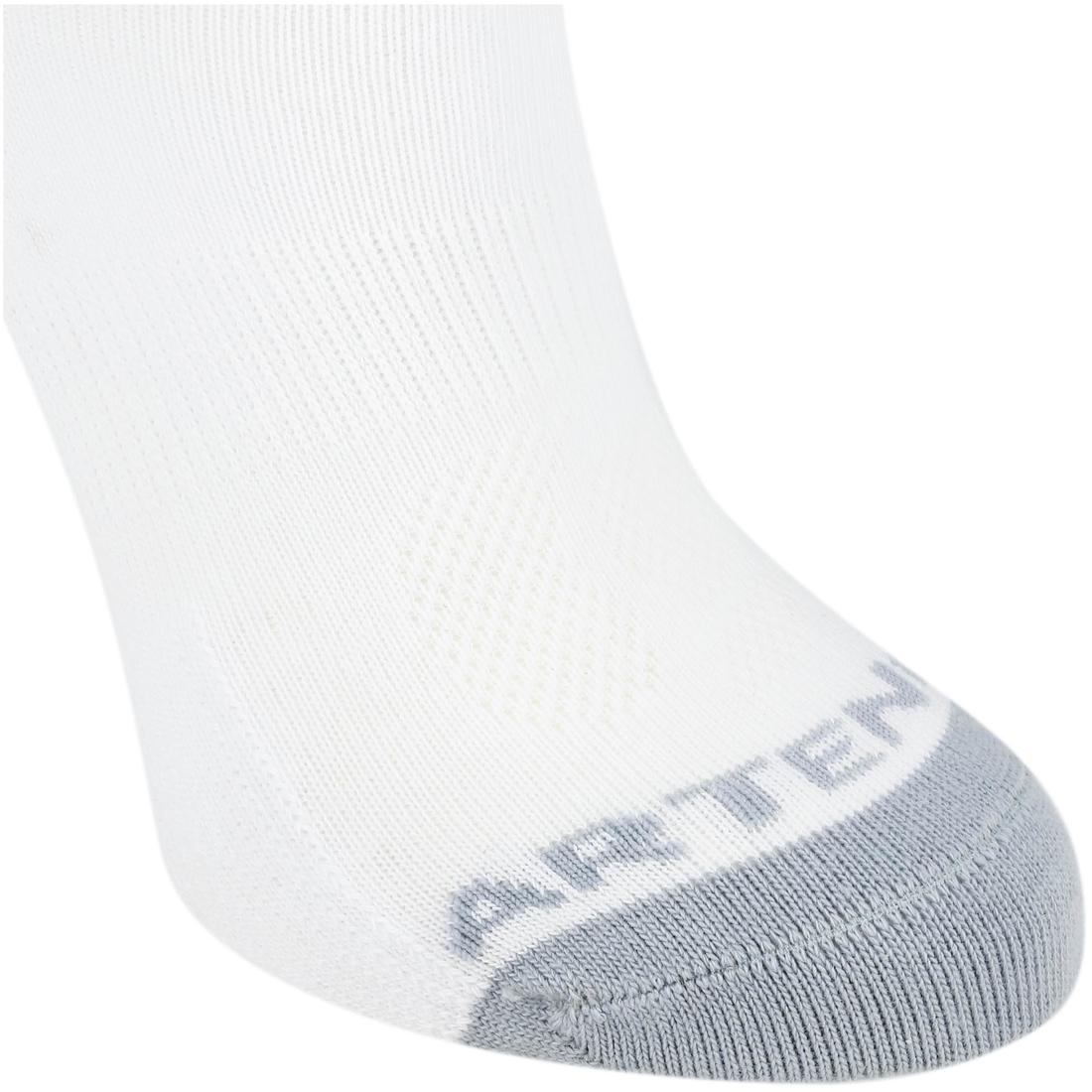 CHAUSSETTES DE SPORT ENFANT HAUTES ARTENGO RS 160 BLANC MARINE LOT DE 3