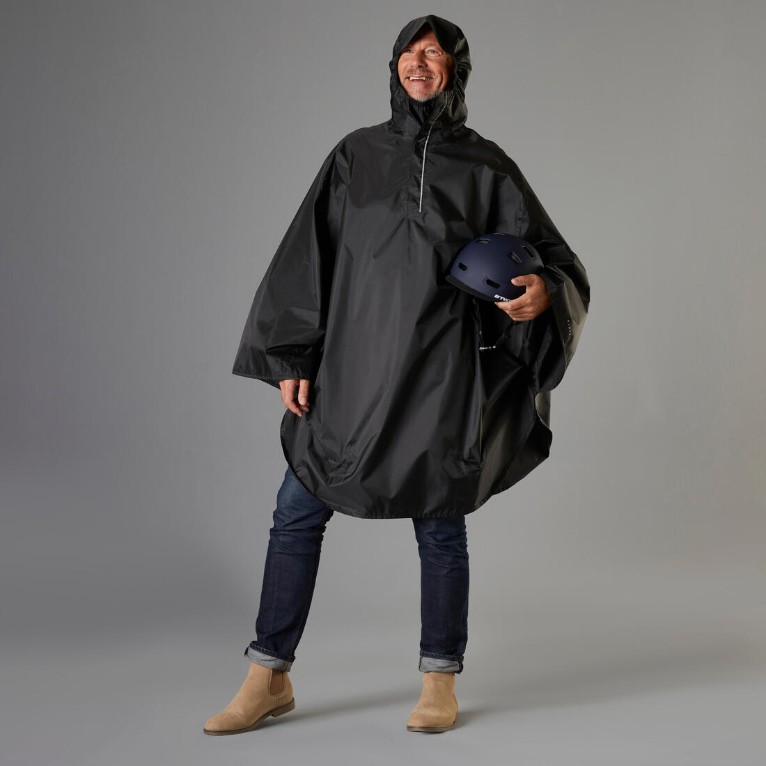 PONCHO VELO VILLE 100 NOIR