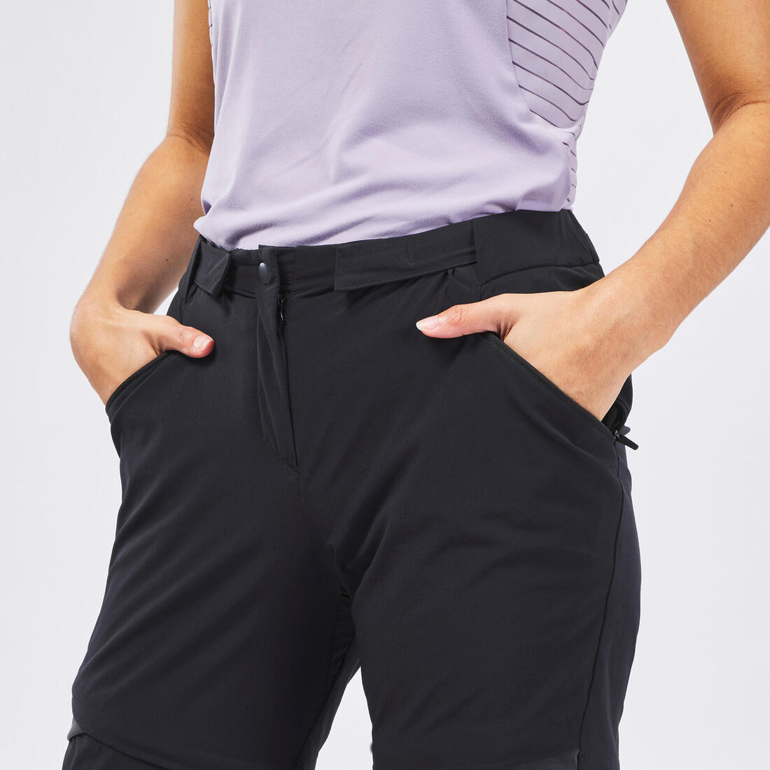 Pantalon modulable de randonnée montagne - MH550- Femme