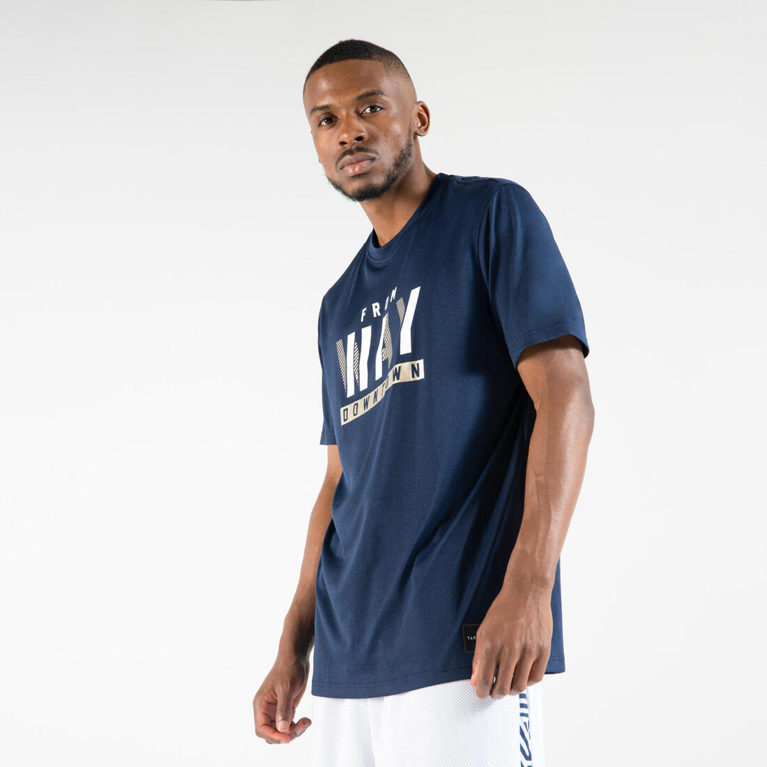 T-SHIRT / MAILLOT DE BASKETBALL HOMME TS500 BLANC 6 PHOTOS