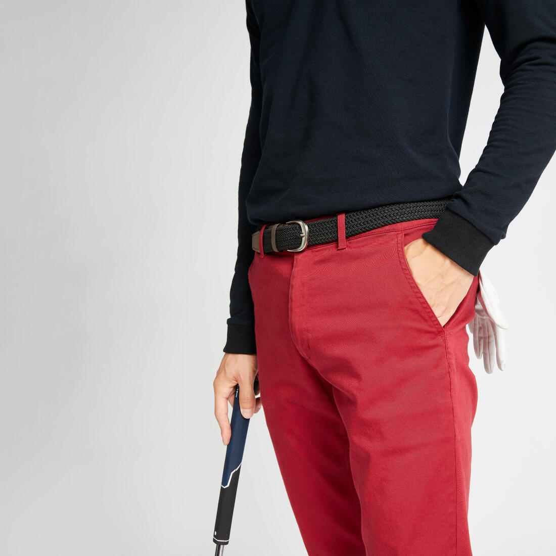 Pantalon golf Homme - MW500 rouge foncé