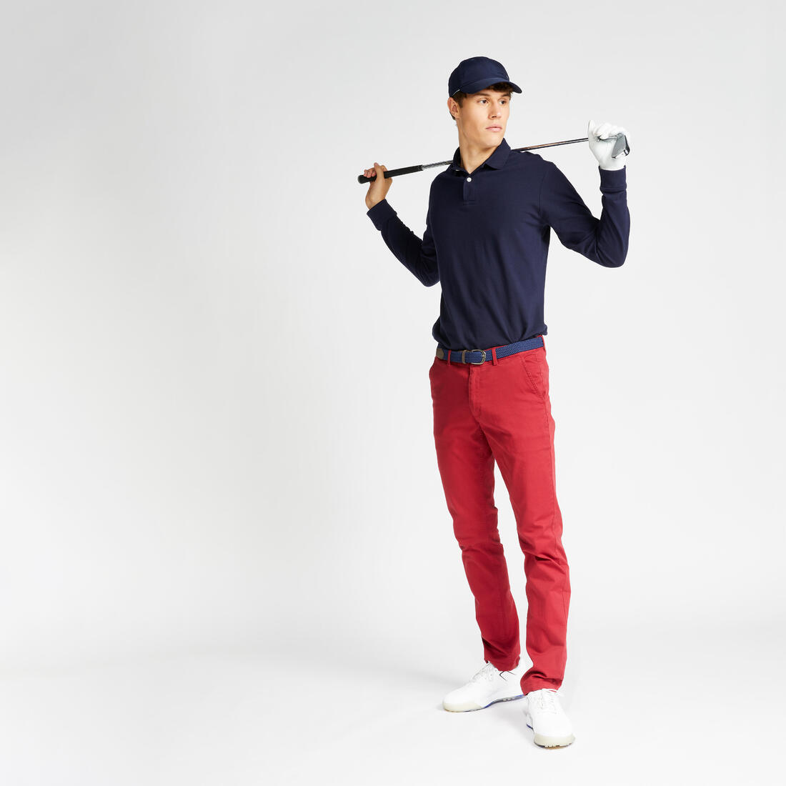 Pantalon golf Homme - MW500 rouge foncé