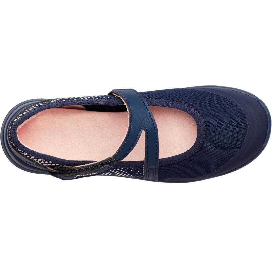 Ballerines à scratch enfant - PW 160 BR'EASY JR grises du 28 au 39