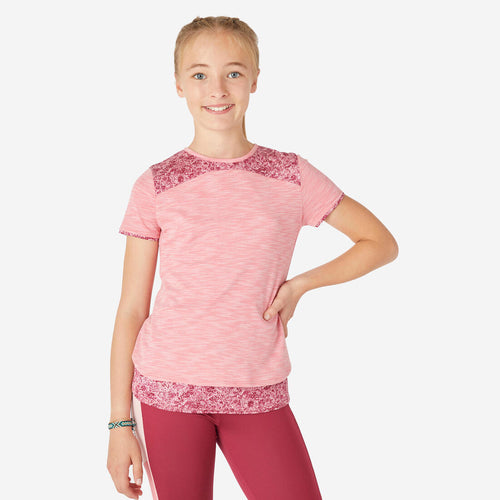 





T-shirt 2en1 fille - rose print