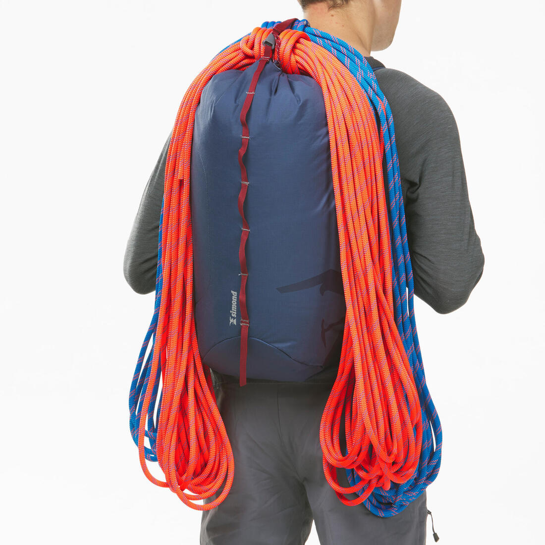 Corde à double d'escalade et d'alpinisme 8.6 mm x 50 m - Rappel 8.6 Bleu