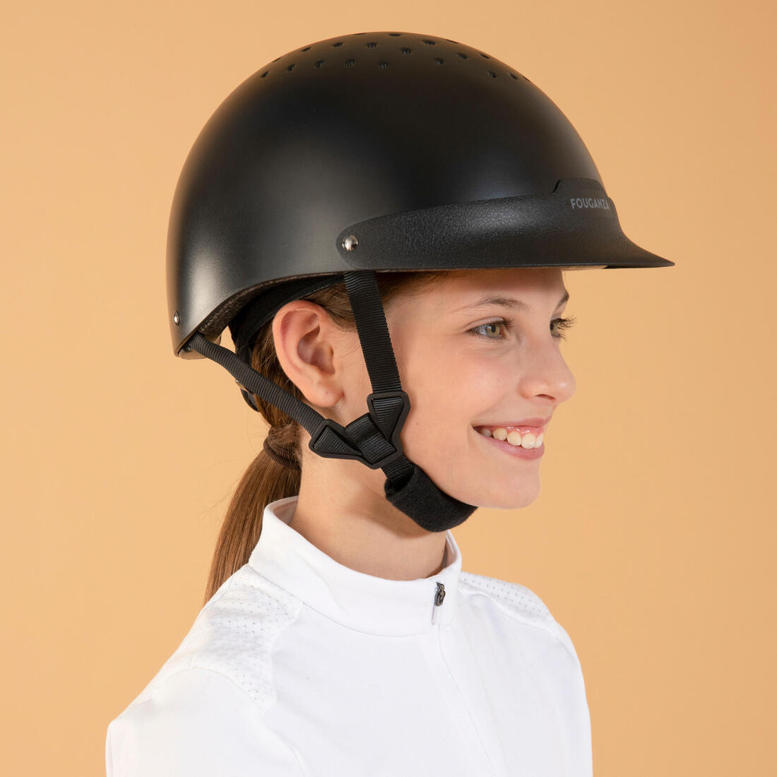 Casque équitation Adulte et Enfant - 100 noir