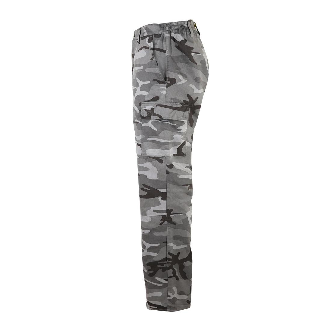 PANTALON CARGO RESISTANT STEPPE 300 CAMOUFLAGE WOODLAND