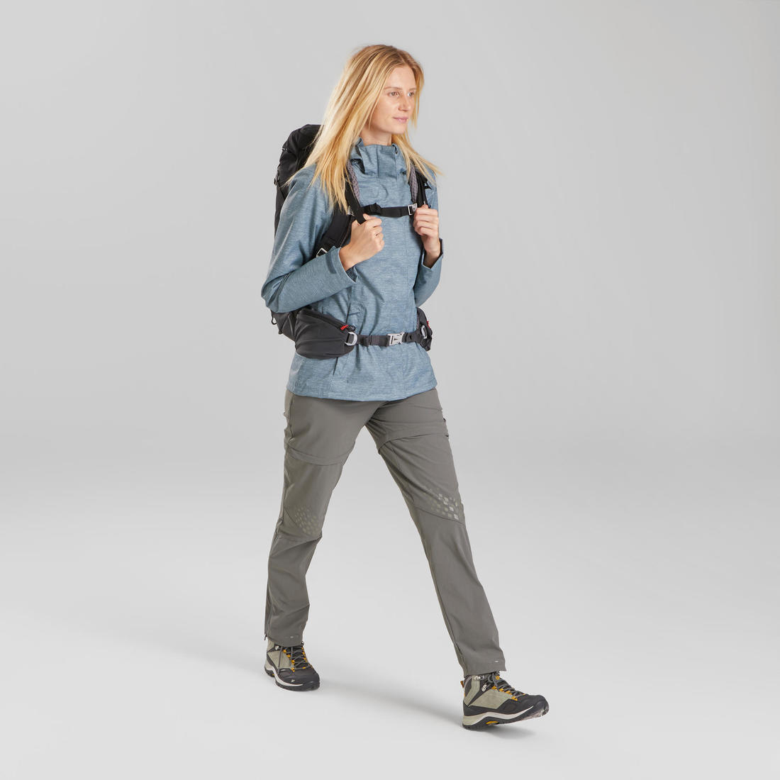 Veste imperméable de randonnée montagne - MH100 - Femme