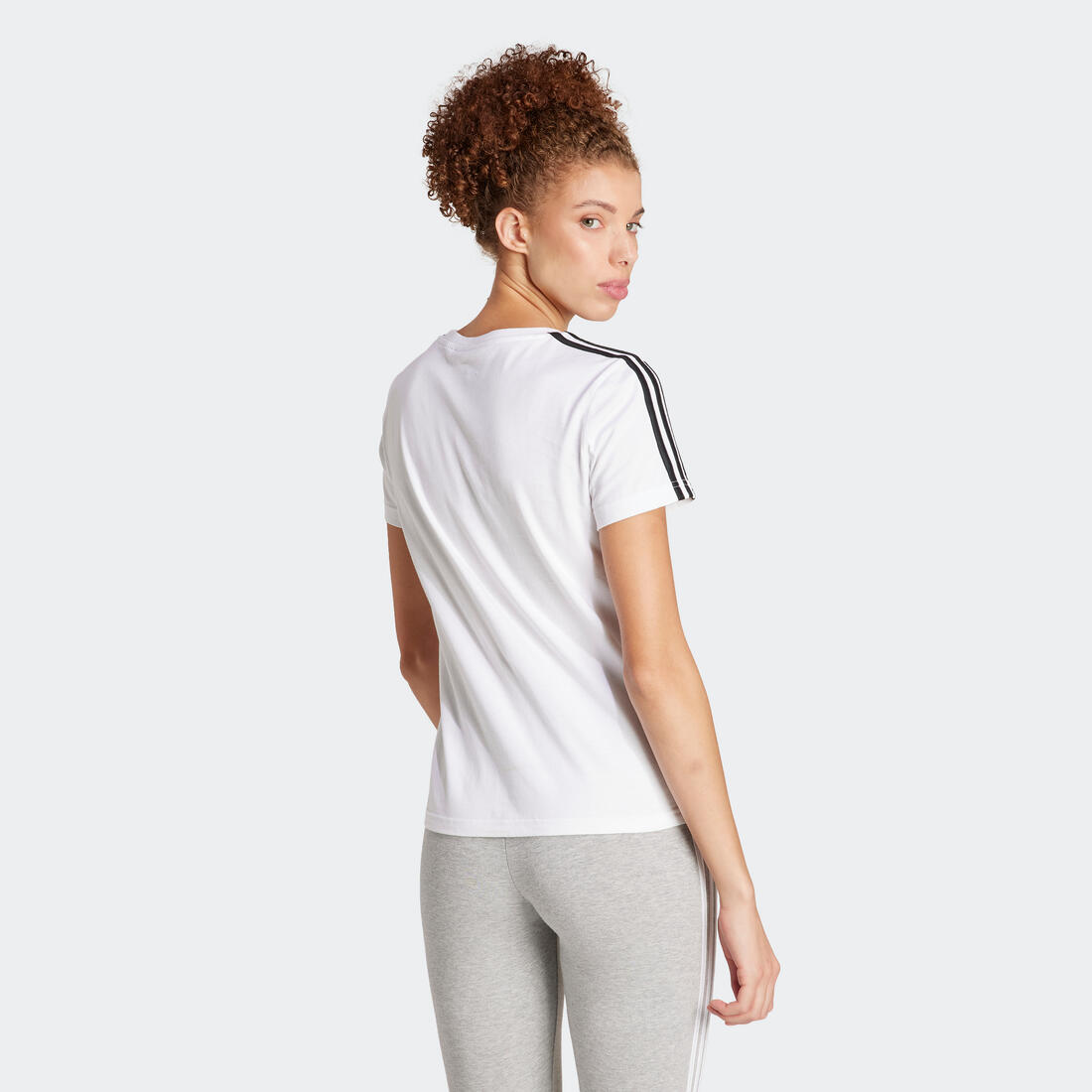 T-SHIRT DE FITNESS SOFT TRAINING ADIDAS FEMME BLANC