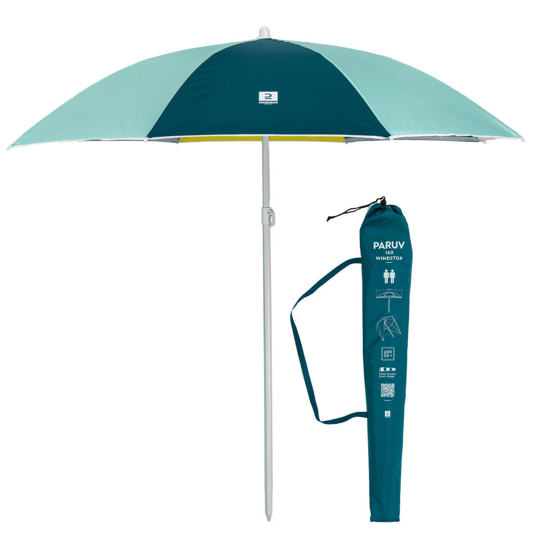 Parasol de plage 2 places UPF 50+ - Paruv windstop 160