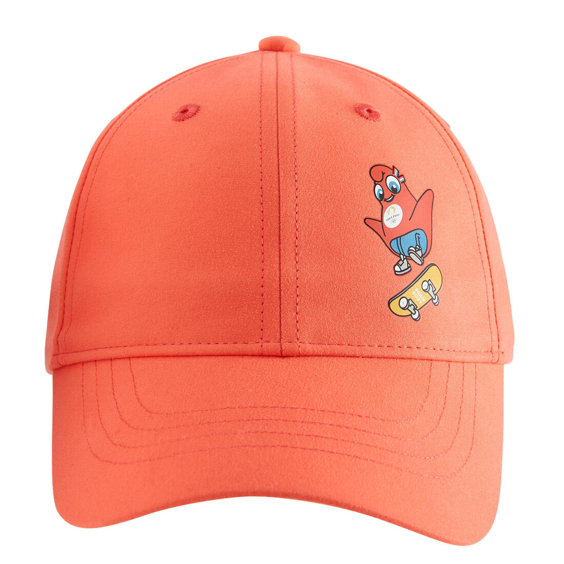 Casquette Les Mascottes de Paris 2024 Enfant Corail