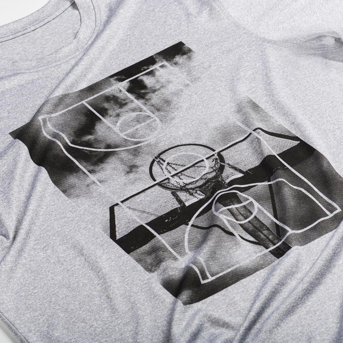 T-SHIRT / MAILLOT DE BASKETBALL HOMME TS500 BLANC 6 PHOTOS