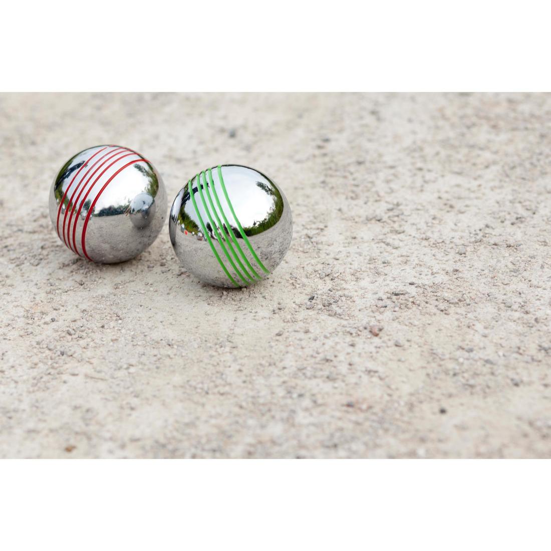 JEU DE 8 BOULES DE PETANQUE COULEUR LOISIR 100