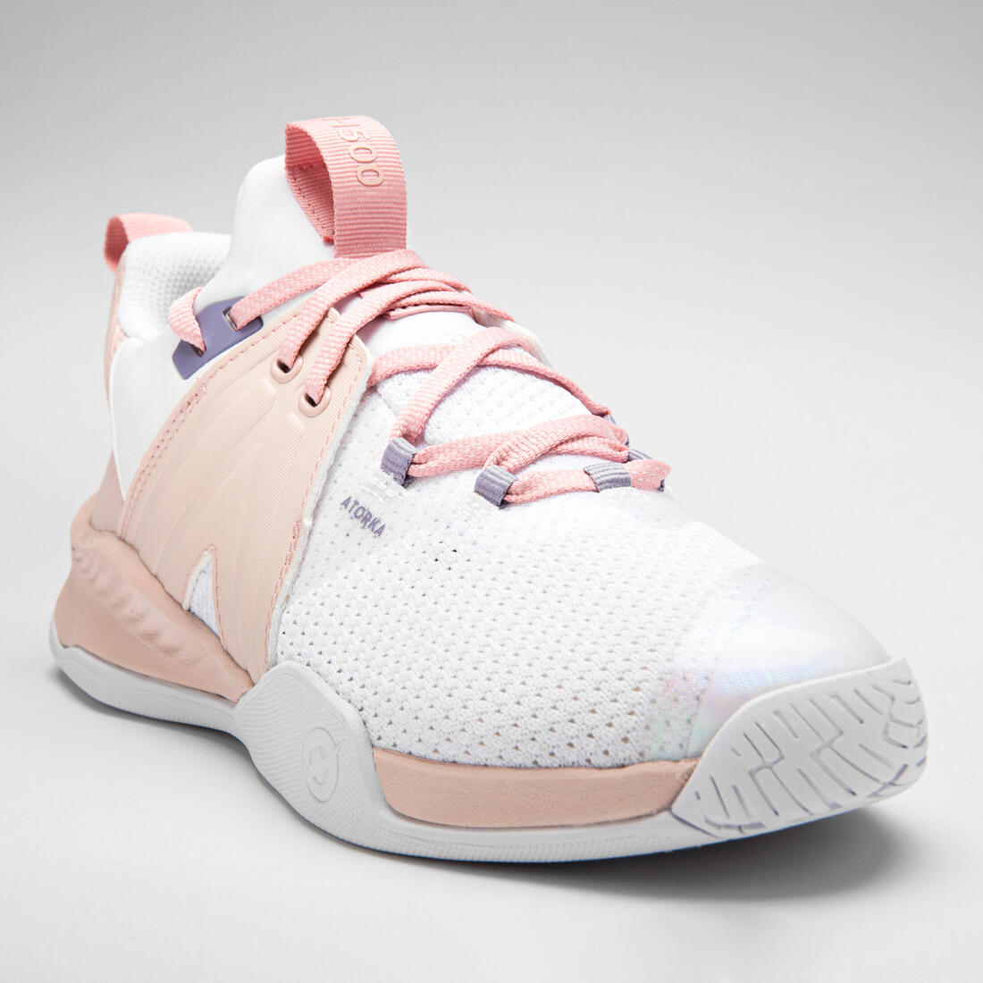 Chaussures de handball Homme/Femme - H500 FASTER rose blanc