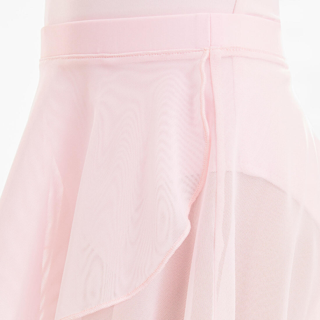 Jupette portefeuille danse classique rose en voile fille