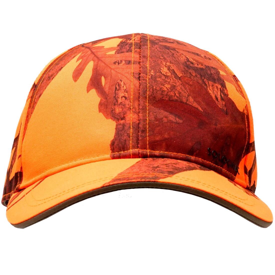 CASQUETTE CHASSE  ORANGE CAMO 500