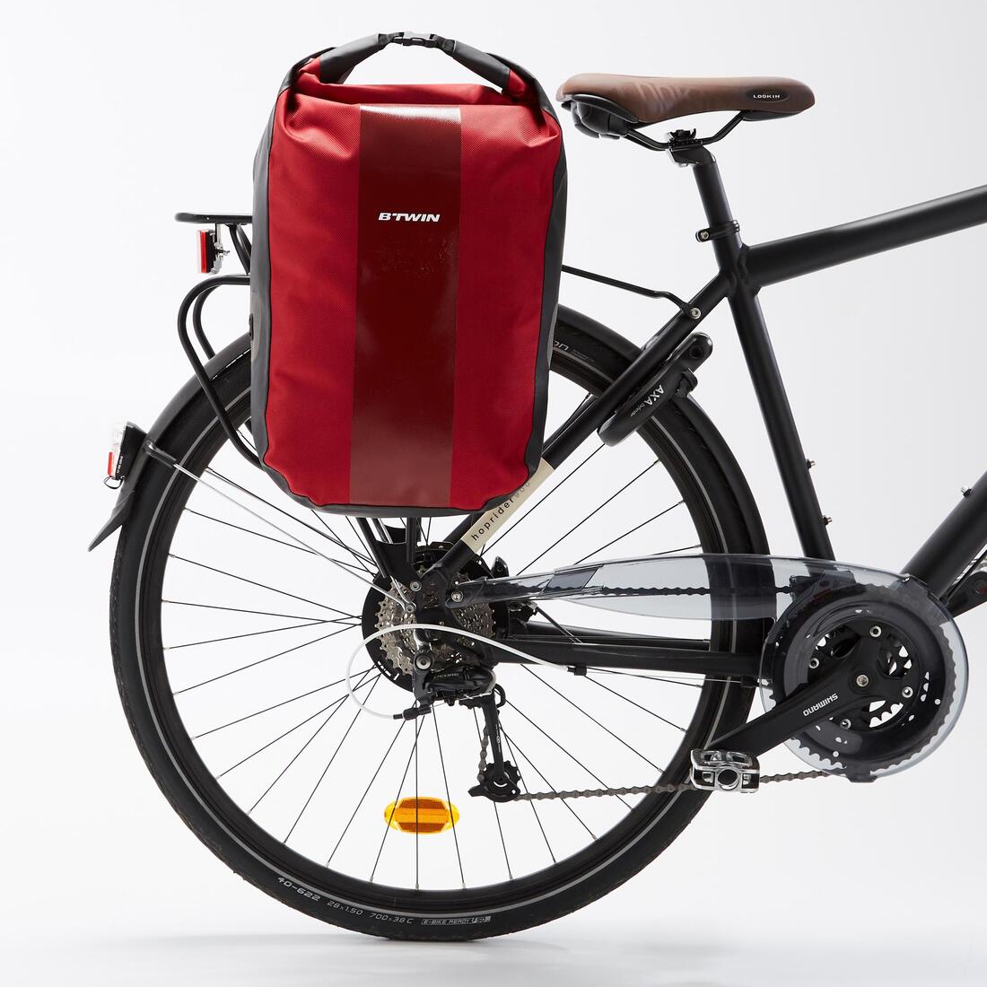 SACOCHE  VELO  500 SUR PORTE BAGAGE 20L  IMPERMÉABLE BLEUE