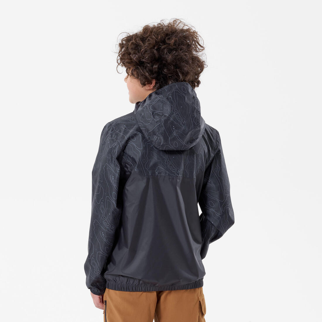 Veste imperméable de randonnée - MH100 zip - enfant 7-15 ans