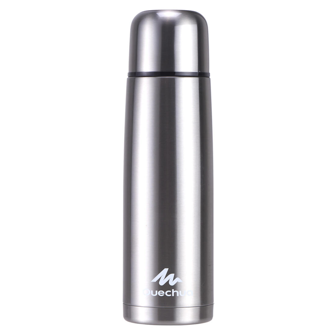 Bouteille isotherme inox 1L avec gobelet pour la randonnée - bleu