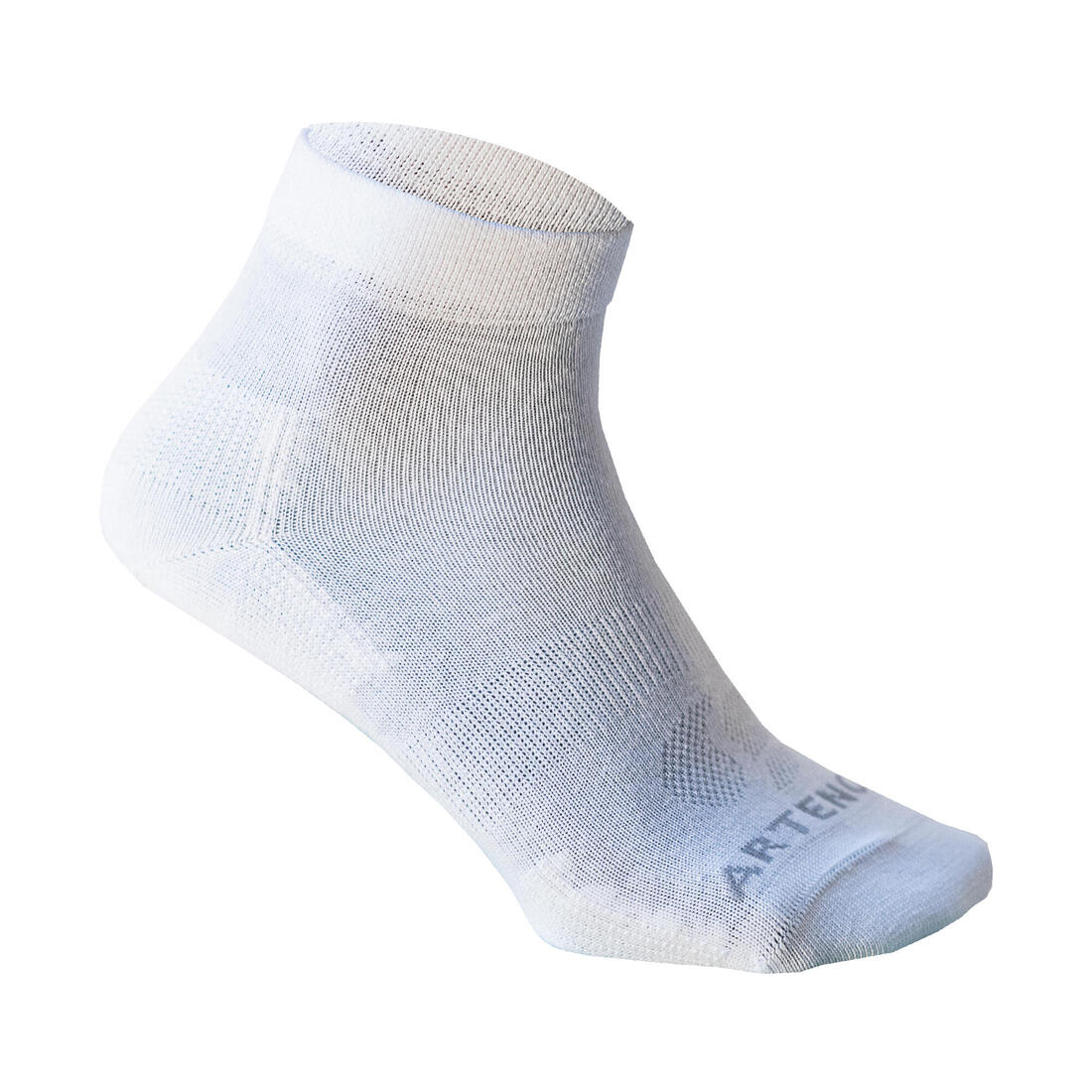 CHAUSSETTES DE SPORT MI-HAUTES ARTENGO RS 160 BLANCHES LOT DE 3