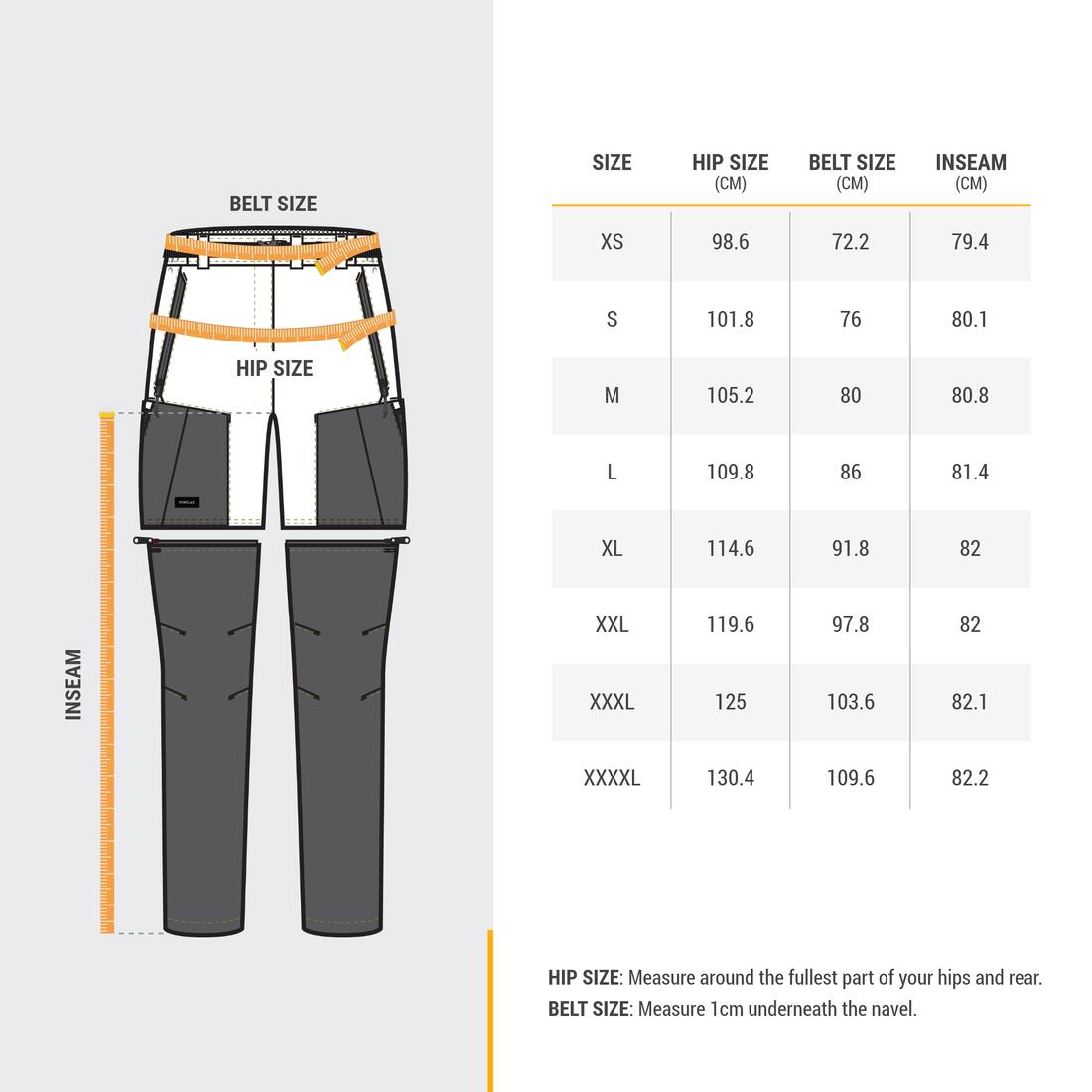 Pantalon modulable 2 en 1 de trek montagne - MT500 - Femme