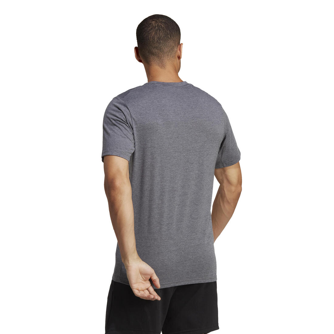 T-SHIRT DE FITNESS CARDIO ADIDAS HOMME GRIS