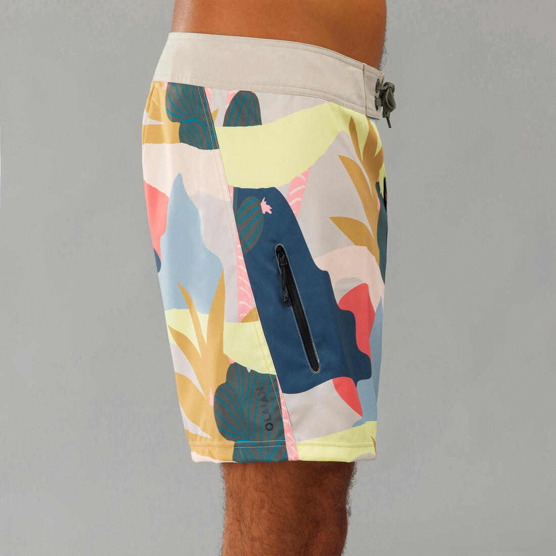 Surf boardshort court 500 lines green