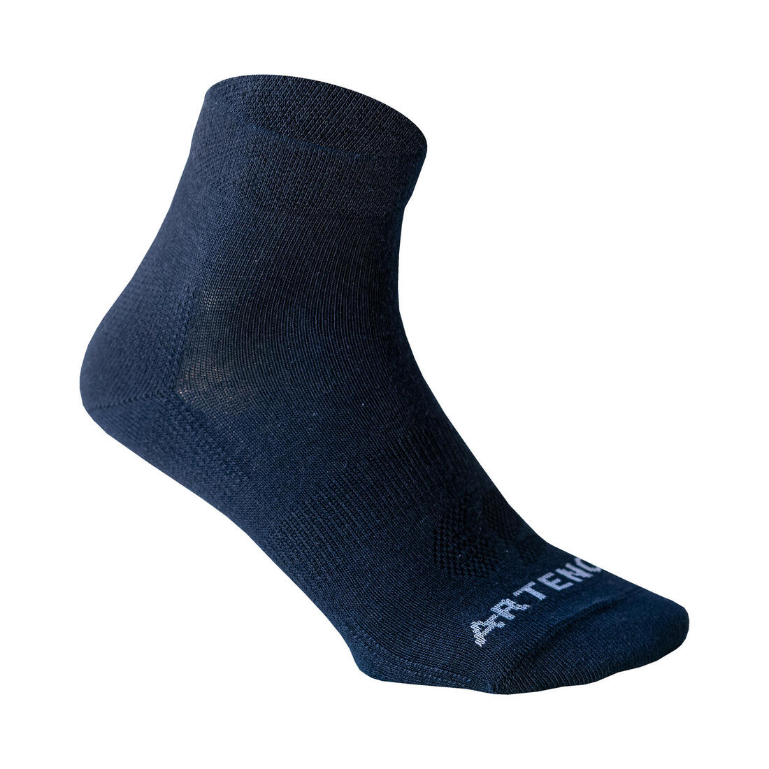 CHAUSSETTES DE SPORT MI-HAUTES ARTENGO RS 160 BLANCHES LOT DE 3