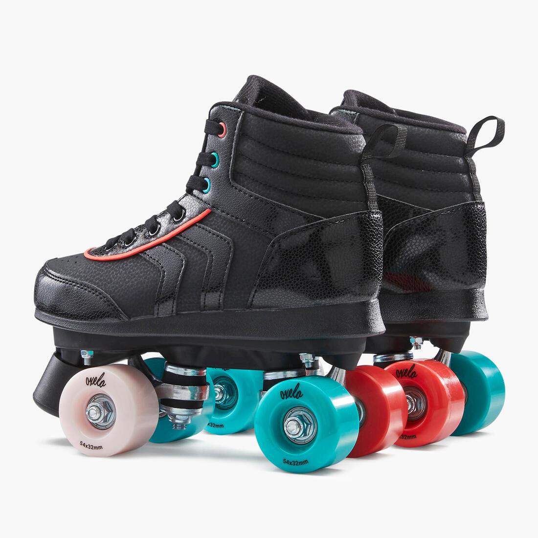 Patin à roulettes enfant QUAD 100 JR blanc holographic