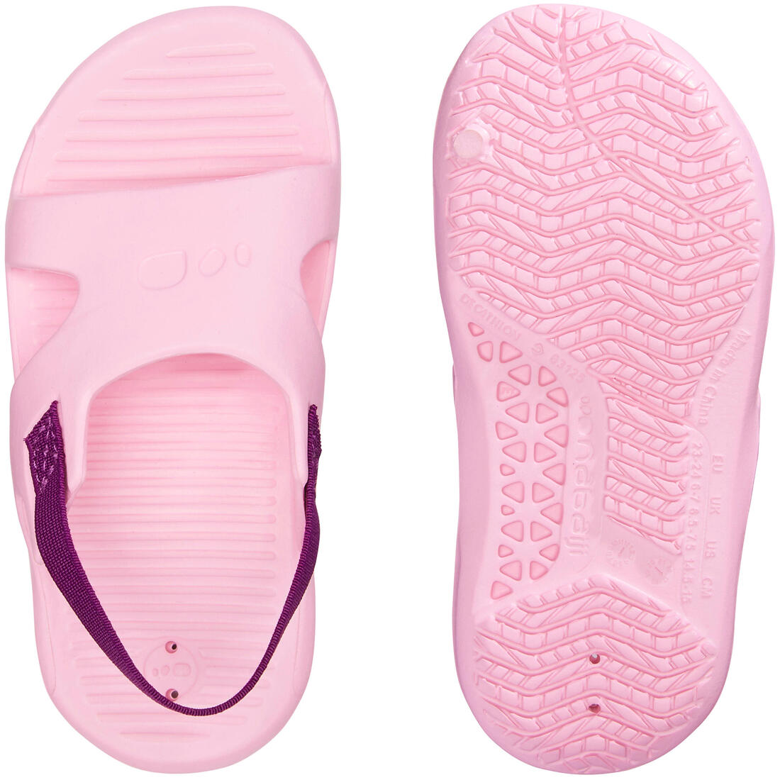 Chaussure Sandale Piscine bébé et enfant roses