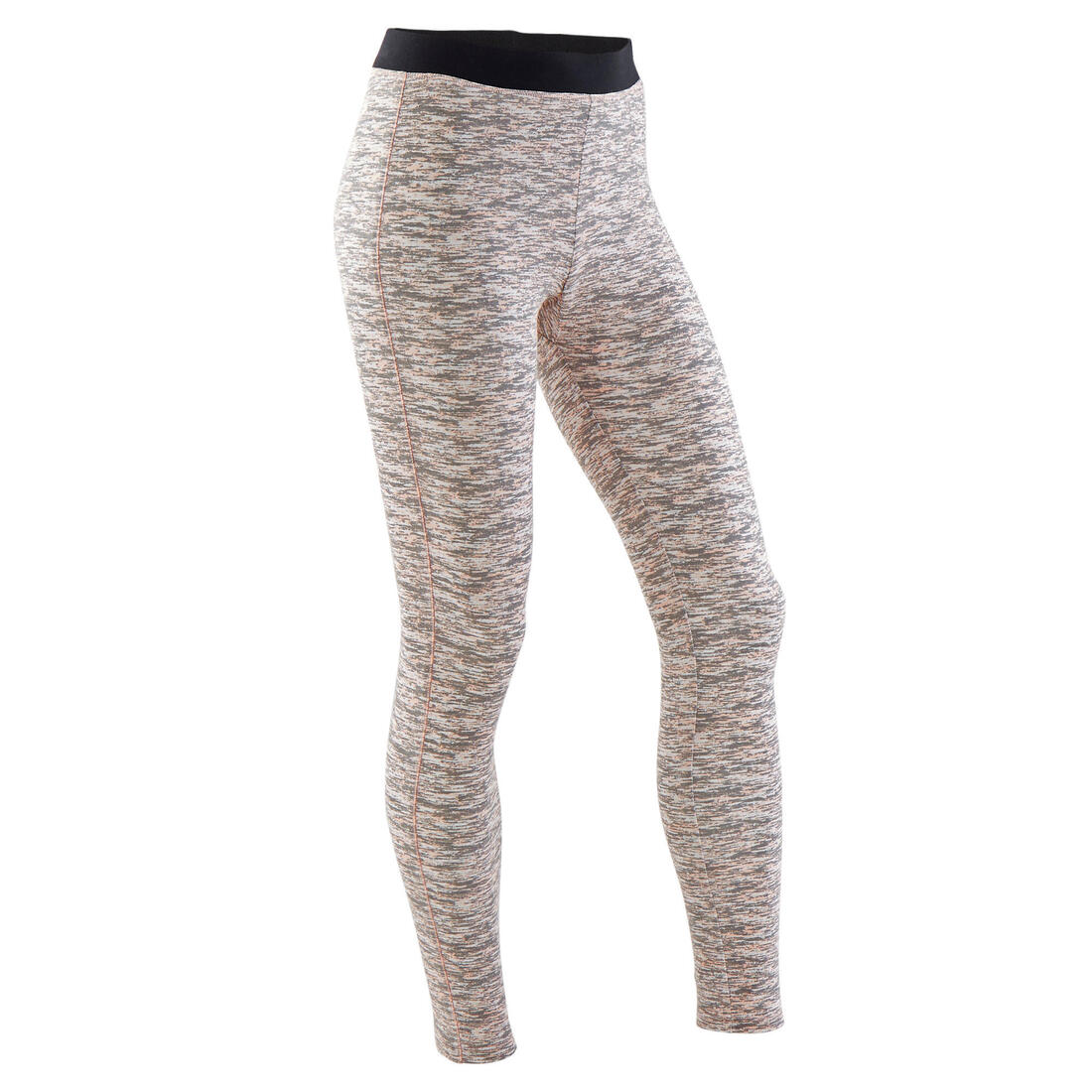 Legging coton respirant 500 fille GYM ENFANT noir imprimé