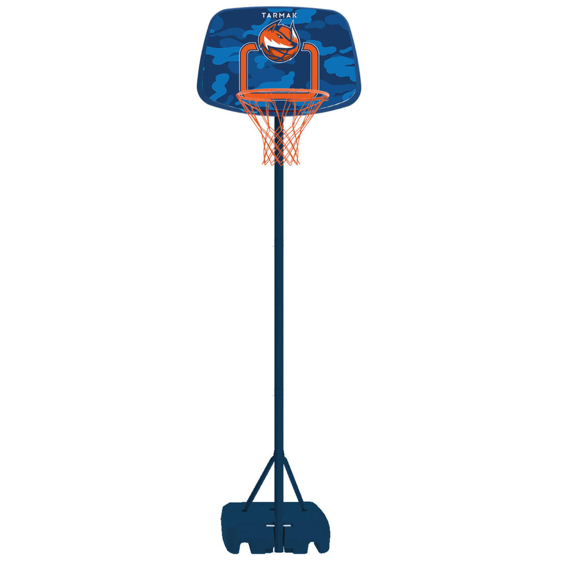 Panier de basket sur pied réglable de 1,30m à 1,60m Enfant - K500 Aniball bleu