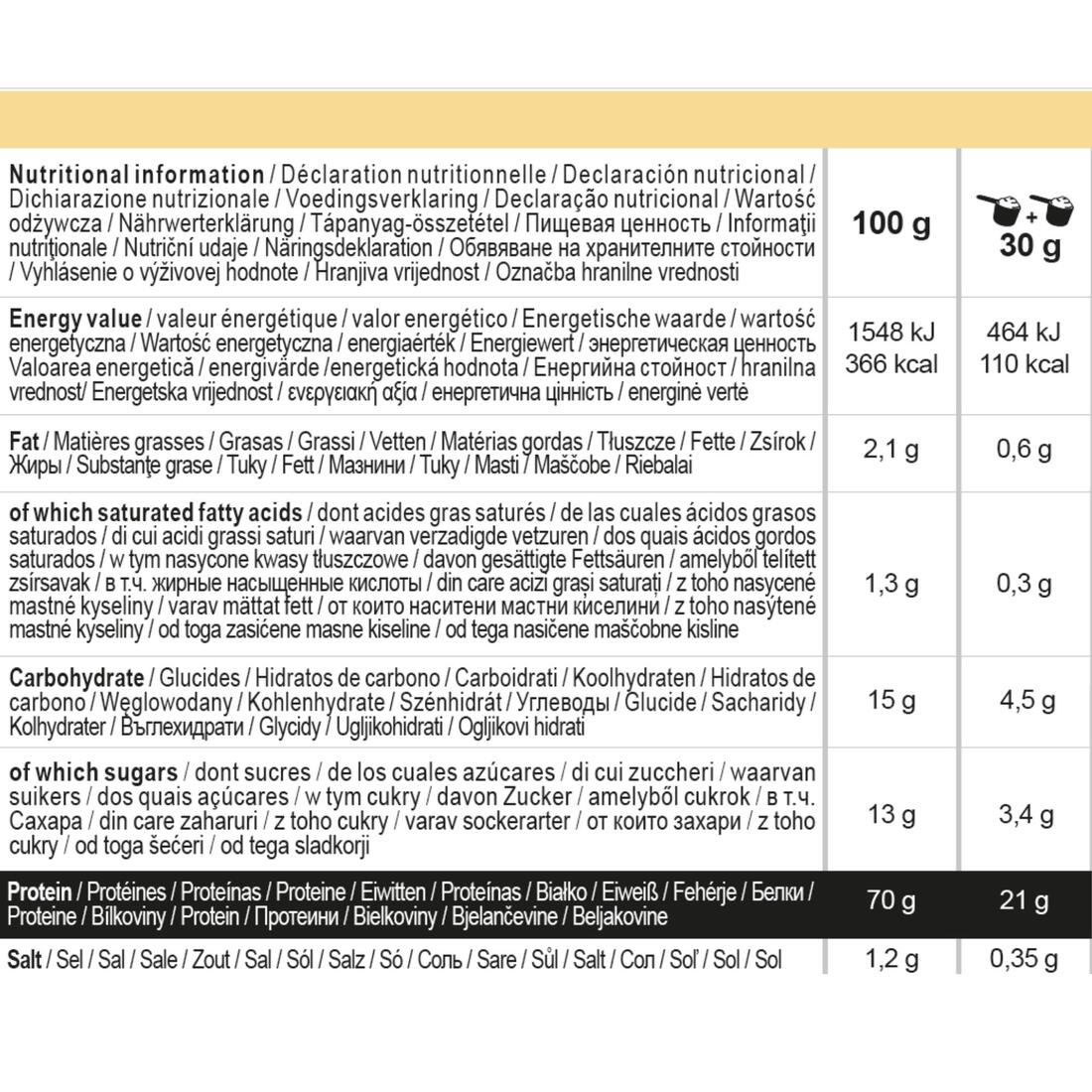 Whey protein vanille 900g