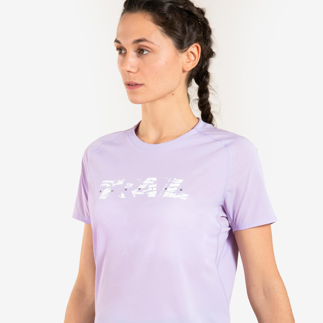 T-SHIRT DE TRAIL RUNNING MANCHES COURTES GRAPH FEMME LILA