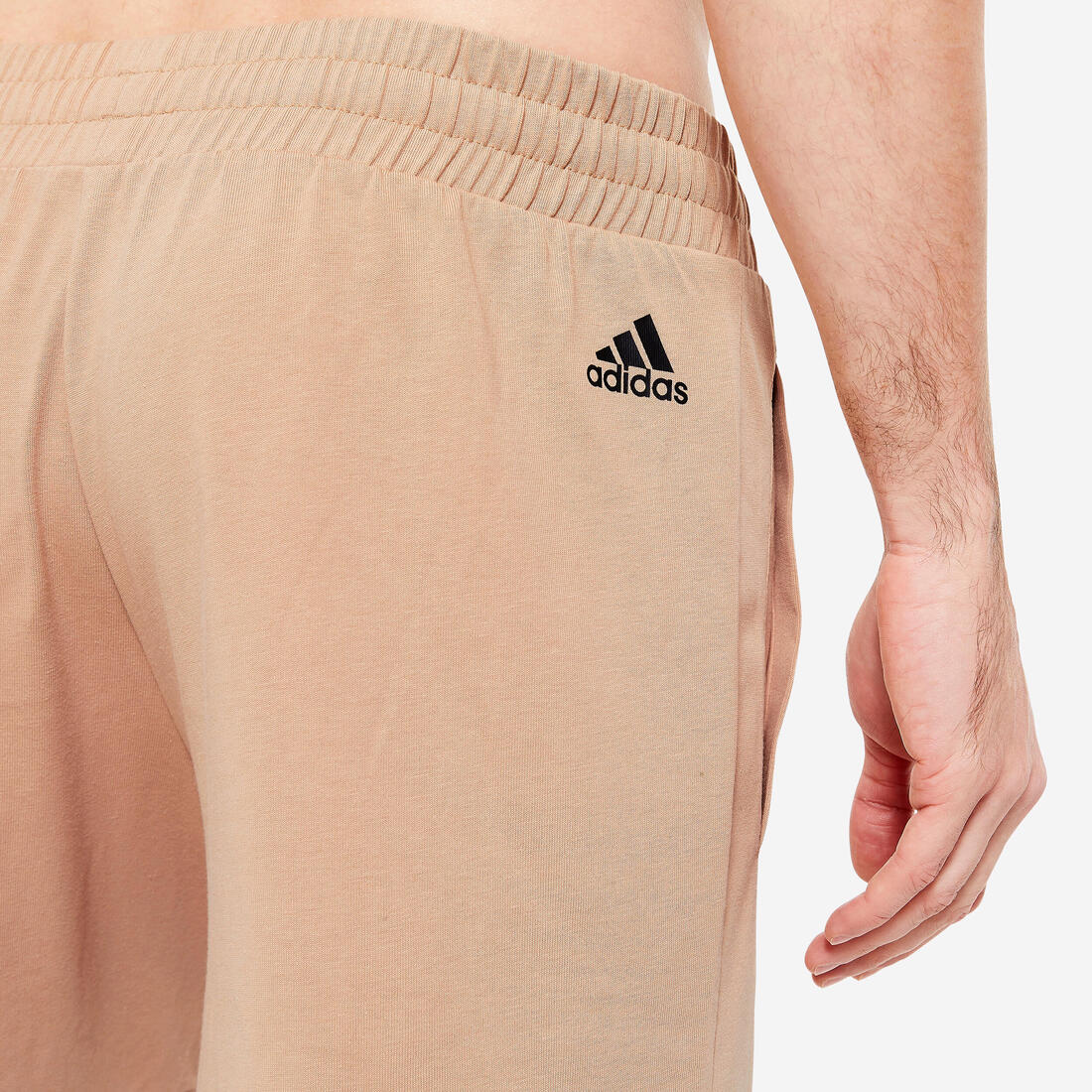 SHORT DE FITNESS SOFT TRAINING ADIDAS HOMME BEIGE