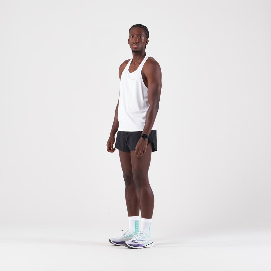 Short de running homme - kiprun run 500 confort split