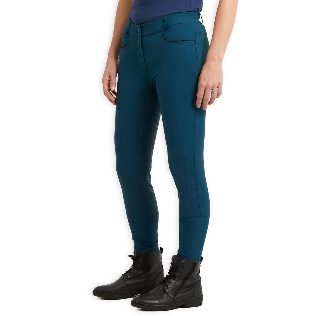 Pantalon équitation léger fullgrip Femme - 580 terracotta