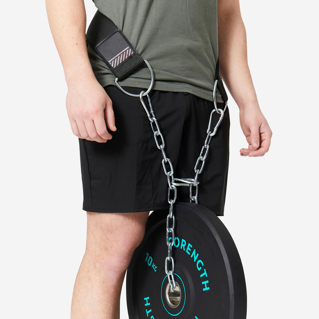 Ceinture chaine lestée musculation pour dips et tractions - 120 kg